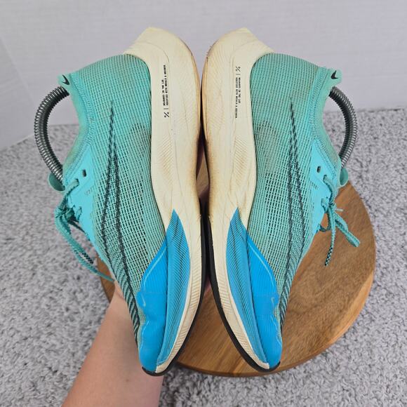 Nike ZoomX Vaporfly Next% 2 Aurora Green Blue Running Shoe Womens 8 CU4123-300 - Picture 8 of 14